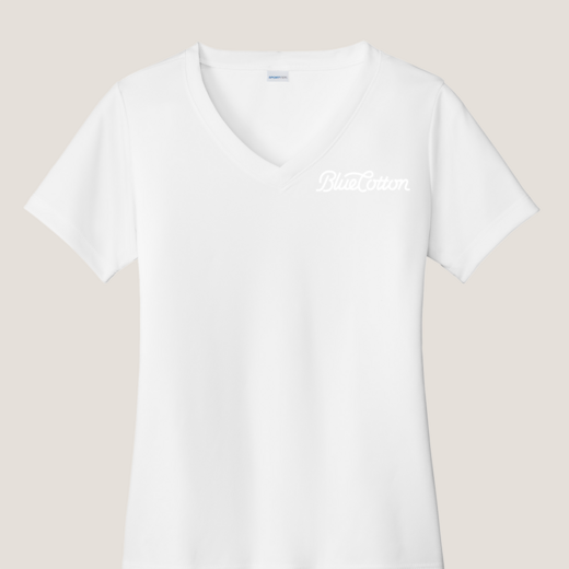 Sample image of LST353 Sport-Tek Ladies Vneck short sleeve PosiCharge Competitor